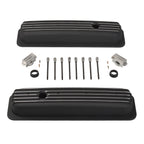 Short Valve Covers & 12" Oval Air Cleaner for Chevy 350 (1987–1997)