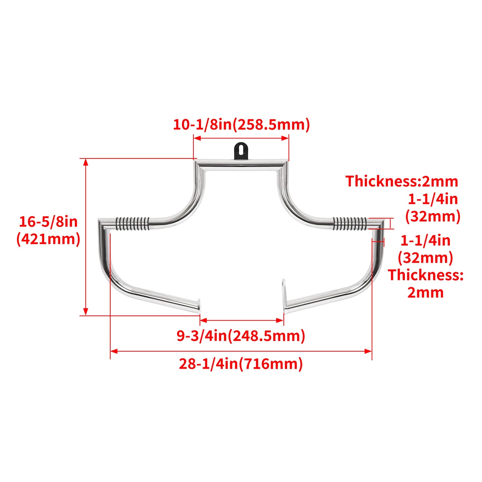 Engine Guard Crash Bars for Harley Heritage Softail Fatboy (1986–1999)