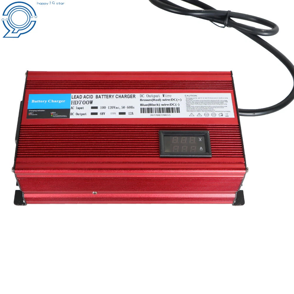 Golf Cart Charger for EZGO RXV & TXT (48V, 12A)