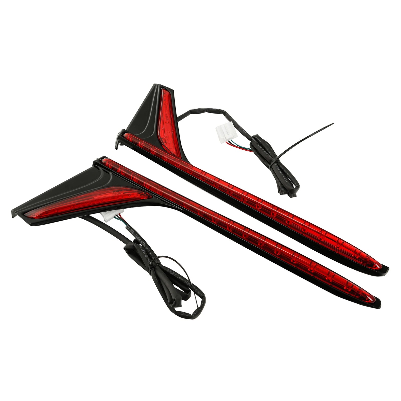 Rear Vertical LED Red Light Lens Strips for Honda Goldwing GL1800 (2012–2017)