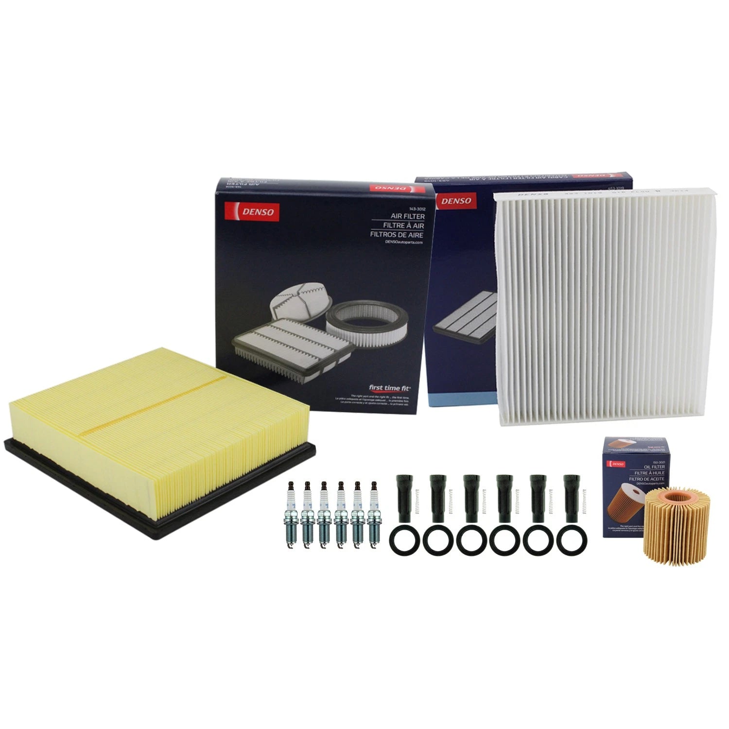 Tune Up Kit with 6 NGK Spark Plugs & Boots for Avalon Highlander Sienna