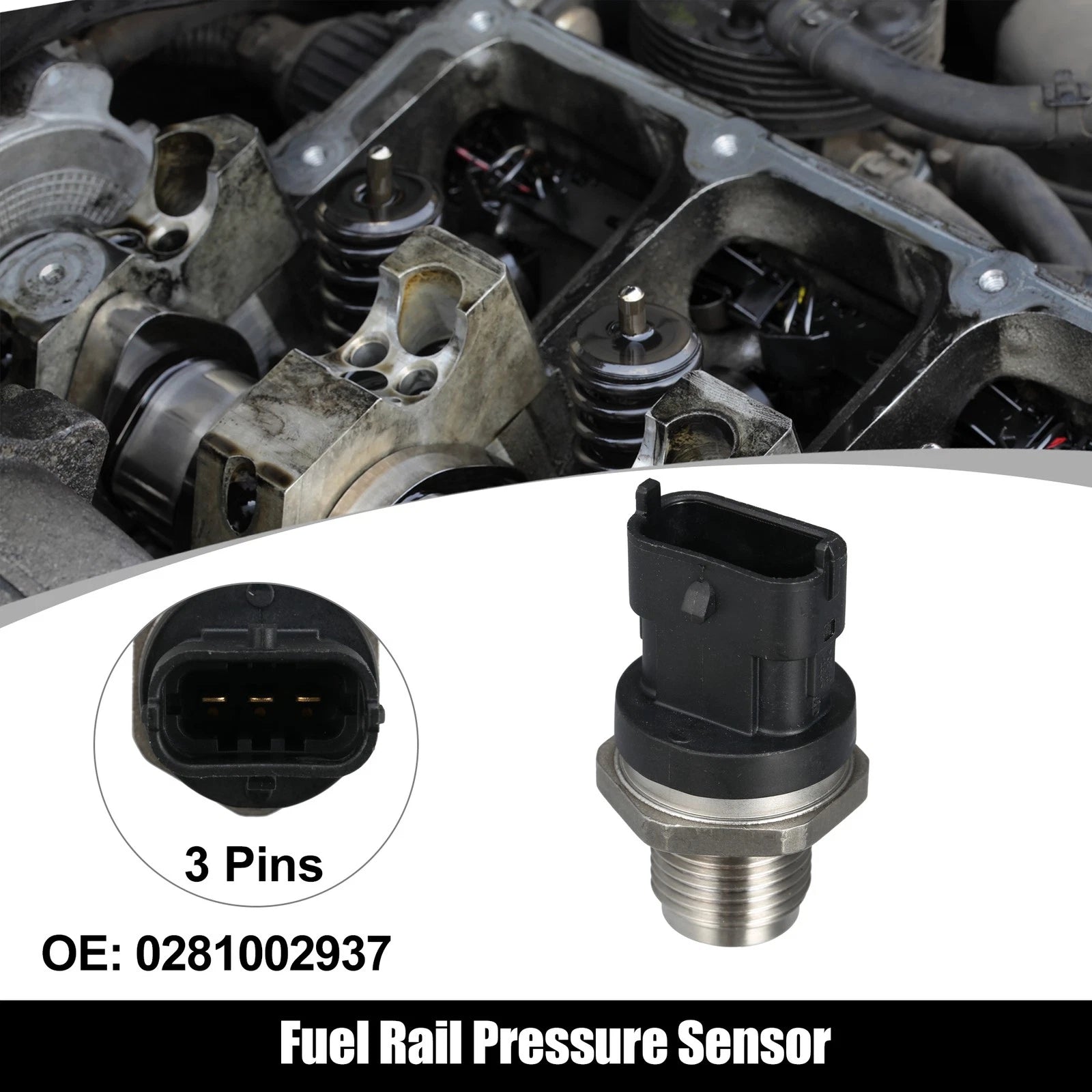 Fuel Rail Pressure Sensor 0281002937 for Ford 