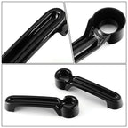 4X Black Door Handle Grab Trim Covers for Jeep Wrangler JK (2007–2017)