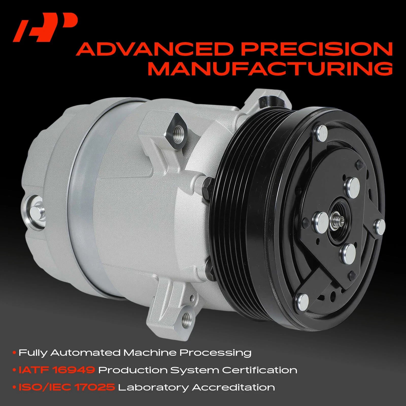 A/C Compressor with Clutch for Chevy S10 GMC Sonoma (1998-2003)