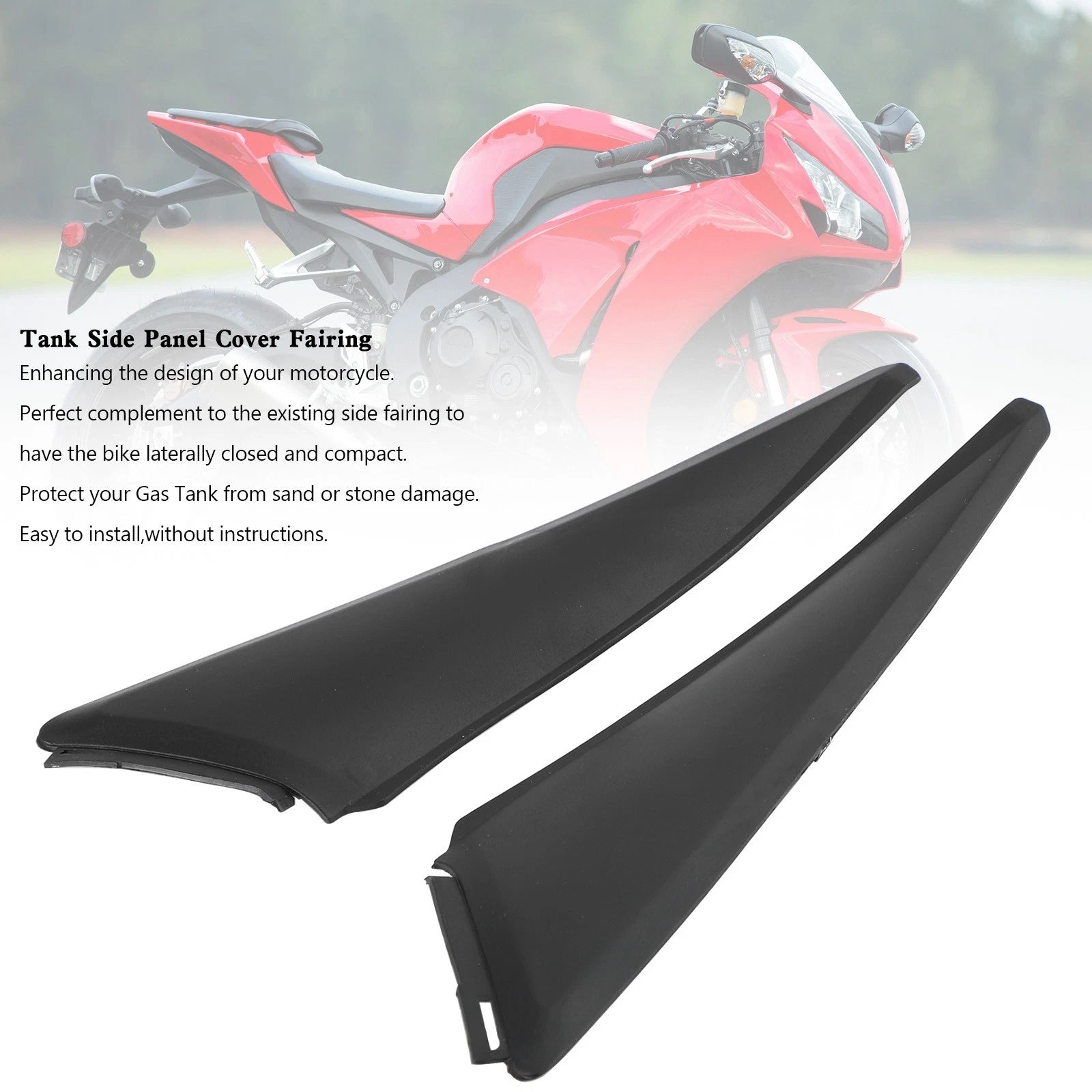 Tank Side Seat Trim Cover Panel for Honda CBR1000RR (2008–2011)