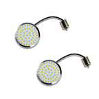 2" Bullet LED Amber Front Turn Signal Lights for Harley Dyna (2012–2017)