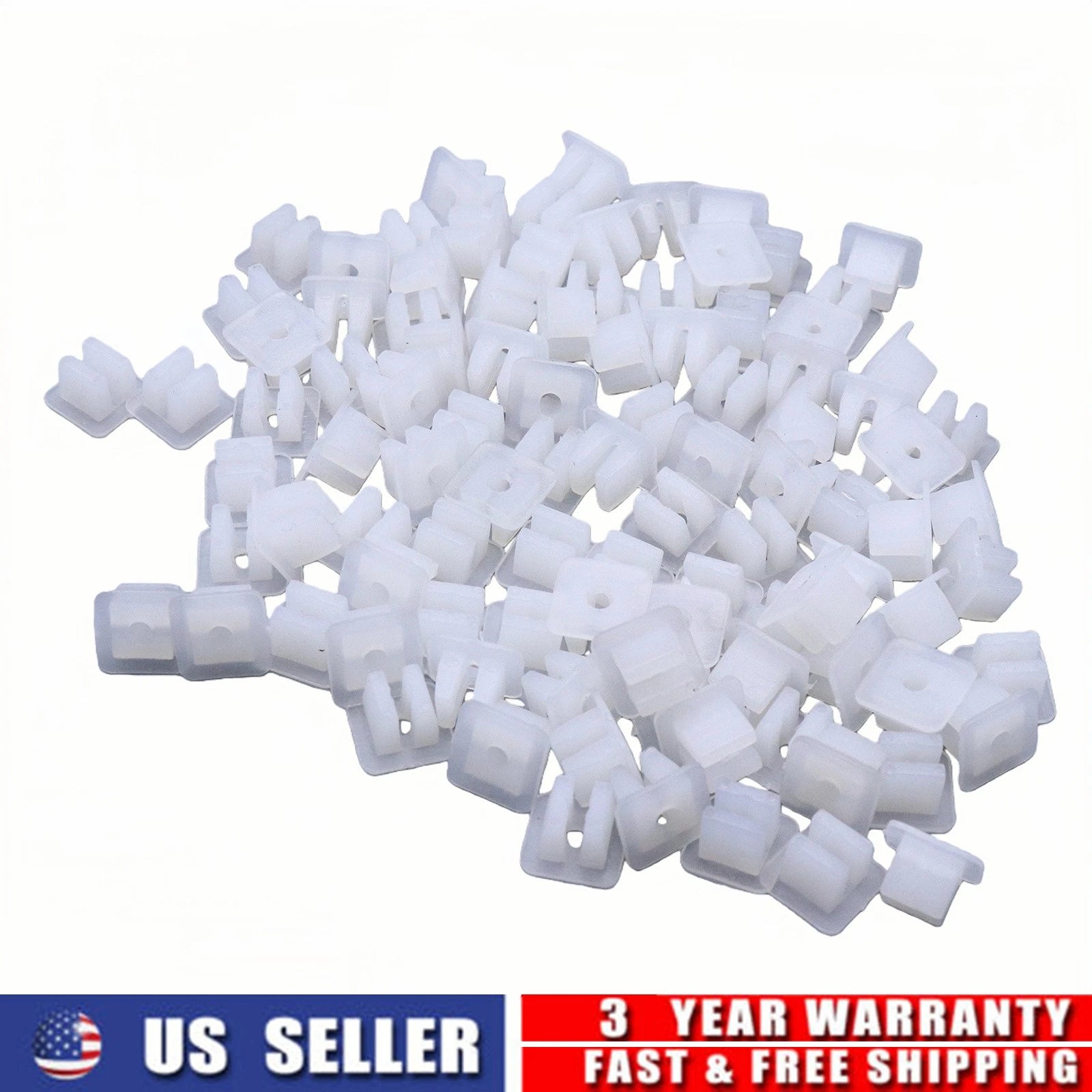 100PCS Nylon Nut #10 Screw Grommet Clip for Toyota 4Runner Corolla Tacoma Tundra (1996–2023)