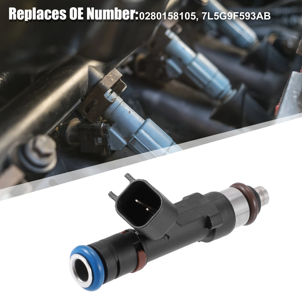 Set of 4 Fuel Injectors 0280158105 for Ford Escape (2007–2008) & Fusion (2006–2009) 2.3L