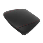 Leather Synthetic Console Armrest Cover for Acura MDX (2014–2020) Red Stitch