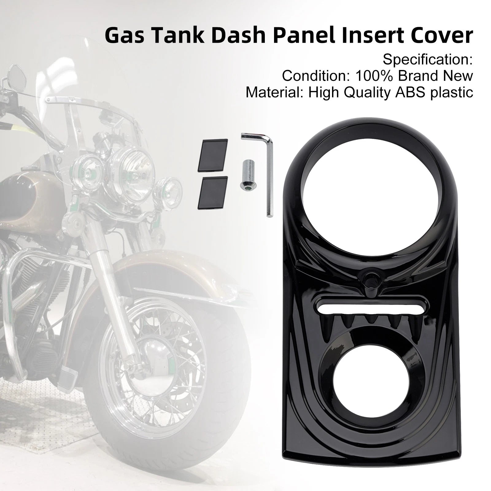 Gas Tank Dash Panel Insert Cover for Harley Softail FLSTC FXST