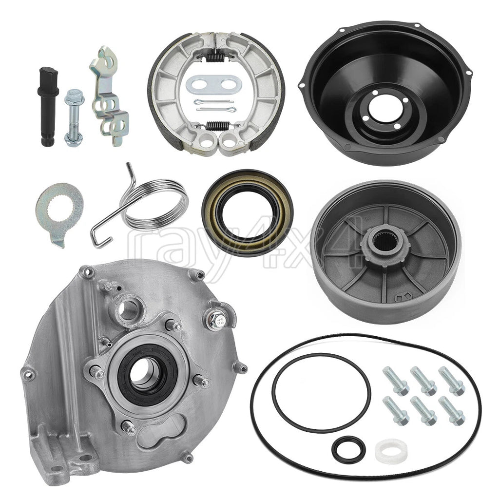 Rear Brake Drum Hub Plate Cover Seal Kit for Honda Rancher TRX350 TRX400 (2000–2006)