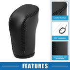 Gear Shift Head Knob Cover for Honda Civic (2022) Faux Leather Black