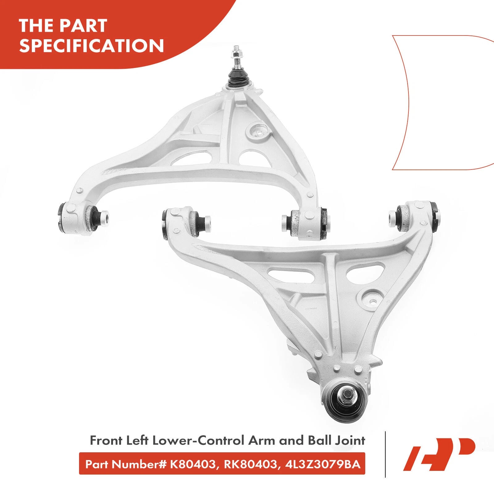 8x Front Lower Control Arm Tie Rod Ball Joint for Ford F-150 (2004–2006)
