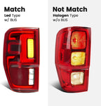 LED Tail Light Brake Lamp Left Driver for Ford Ranger (2019–2023)