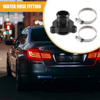 Engine Coolant Hose Fitting with Clamp for BMW 330i Black
