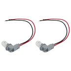 2X License Plate Lamp Socket & Bulb Set for Toyota Camry Corolla Sienna Lexus