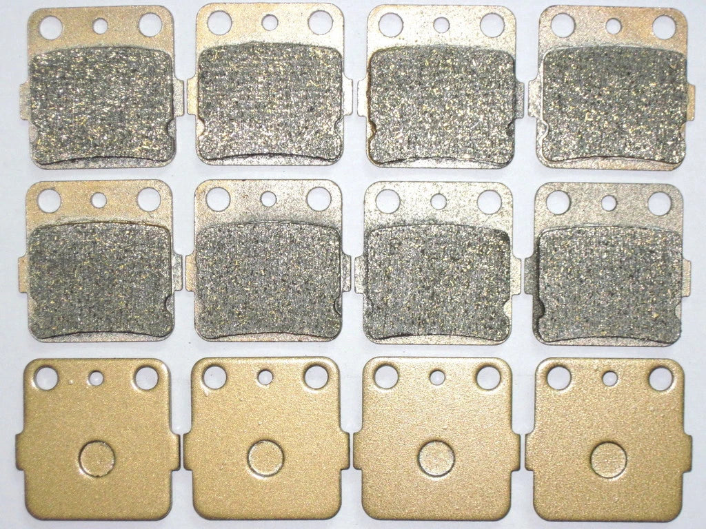 Set of 12 Front Rear Brake Pads for Honda TRX 300 EX TRX300 (1998–2002)