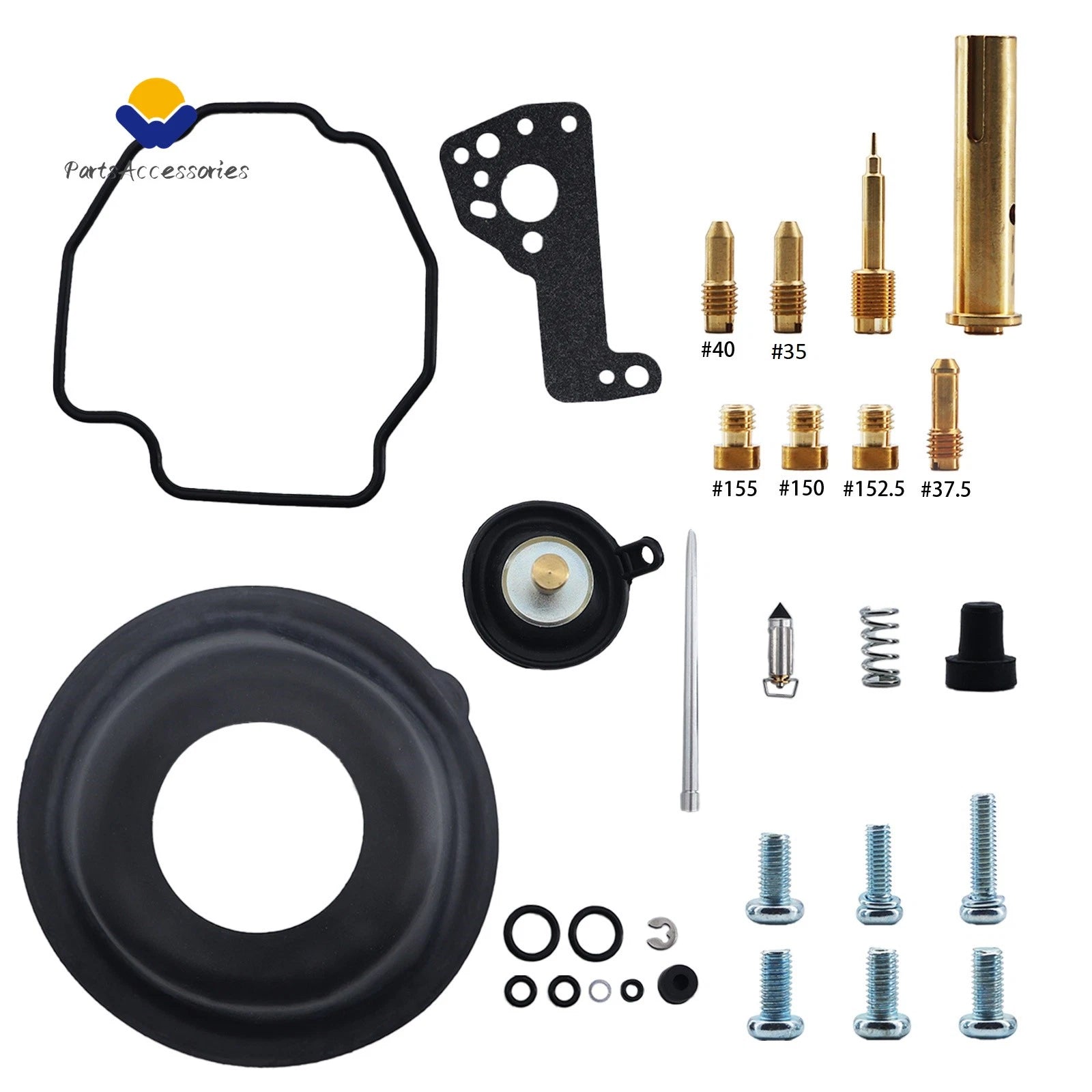 Carburetor Repair Kit X4 for Yamaha VMX1200 XVZ1300 (1985–1990)