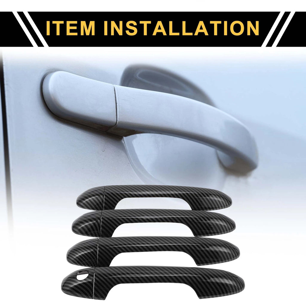 Set of 4 Exterior Door Handle Covers for Toyota Tacoma (2016–2023)