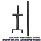 2 Bar Lowrider Wire Wheel Knock Off Tool Kit for Dayton, Luxor, Zenith