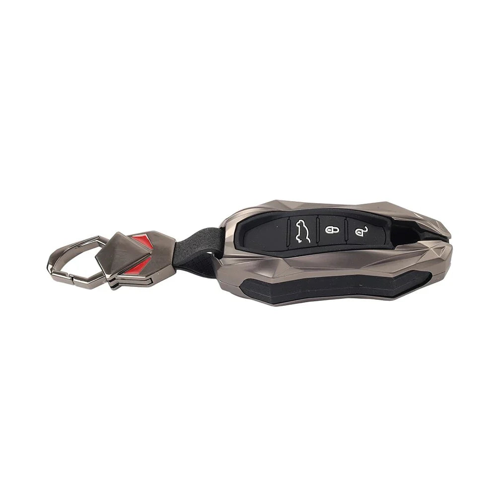 Black Smart Key Fob Cover Case for Porsche Cayenne Coupe (2018-2025)