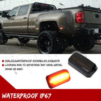2X Red Rear Fender Side Marker Lights for Chevy Silverado GMC Sierra
