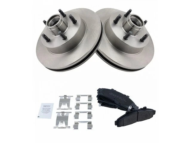 Front Brake Pad and Rotor Kit for Mazda B3000 RWD (2001–2002) HQ512RF