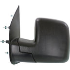 Manual Side View Mirror Left for Ford Econoline Van (2002–2008)