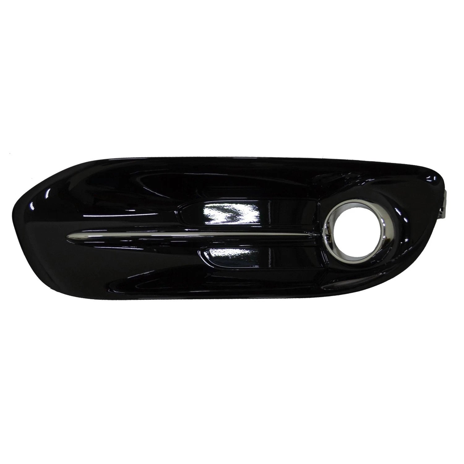 Replacement Black Chrome/Gloss/Painted Plastic Passenger Side Fog Light Bezel