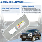 Left Side Sun Visor for Lexus GX460 (2010–2023) No. 74320-60D22-A0 Gray