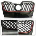 Front Upper Bumper Mesh Grille for Volkswagen GTI Jetta (2006-2009)