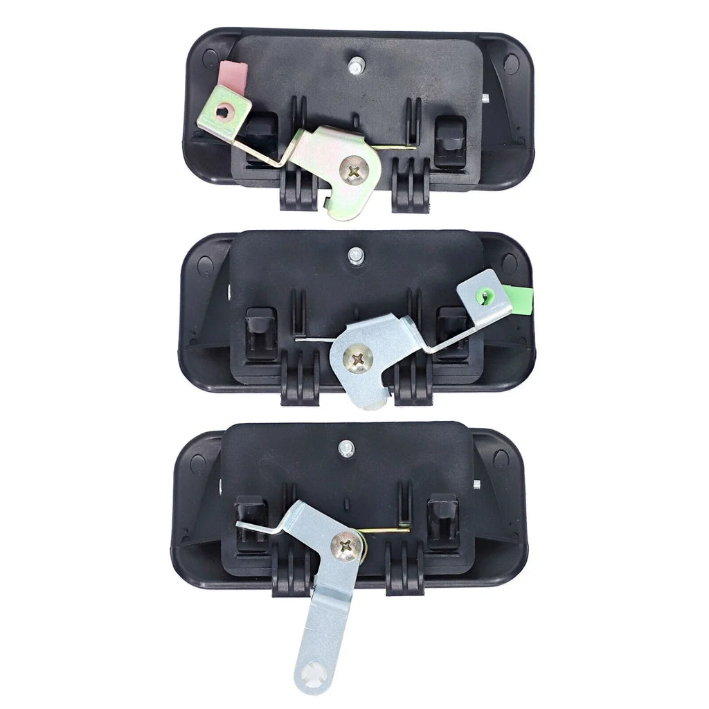Set of 3 Door Handle Outer Black for Ford Transit (2000–2003)