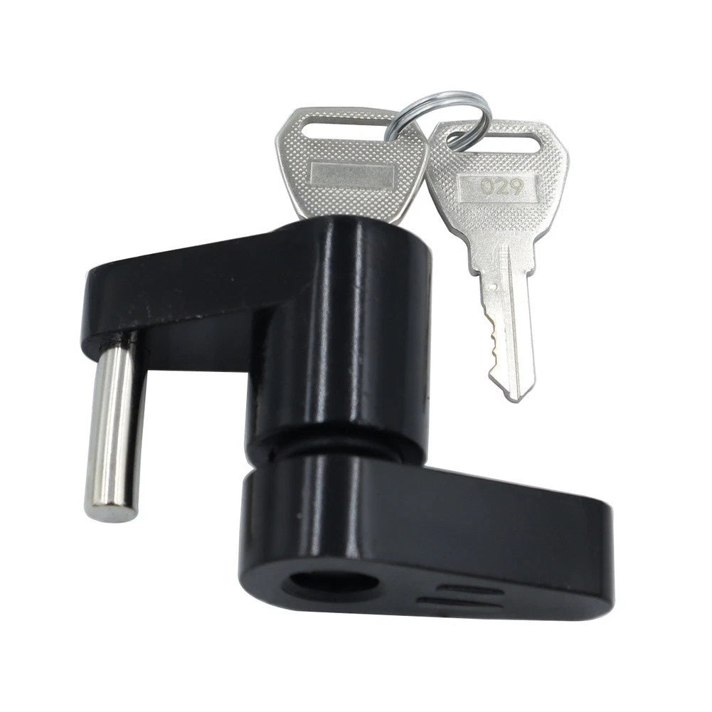 Zinc Trailer Lock for RV Truck Boat Tow Coupler Security (1/4 Inch Diameter)