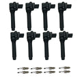 Set of 8 Ignition Coils & Iridium Spark Plugs for Audi A8 Quattro (2010–2017)