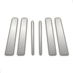 6Pc Chrome Pillar Post Covers for Lincoln Continental (1988–1994)