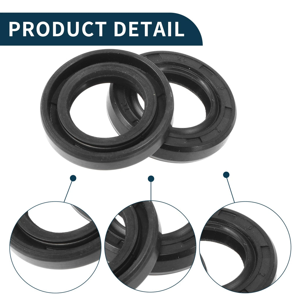 Set of 5 Oil Seal Ring NBR Rubber 15x25x5mm for Automotive Applications