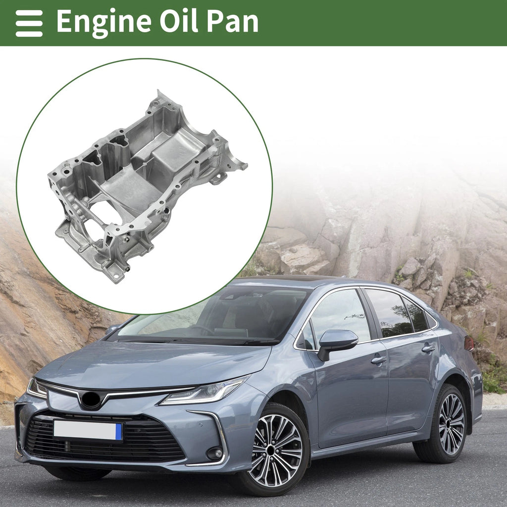 1 Pcs Engine Oil Pan No.1142037010 for Lexus CT200h (2011–2017) Aluminum