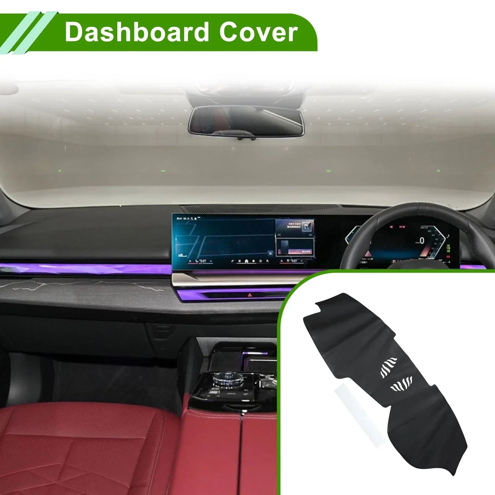 Dash Cover Mat Carpet Black for BMW X5 X6 (2019-2022)