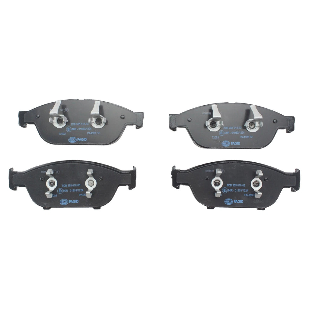 Set of 4 Hella Front Low-Met Disc Brake Pads for Audi A6 Quattro (2012–2014)