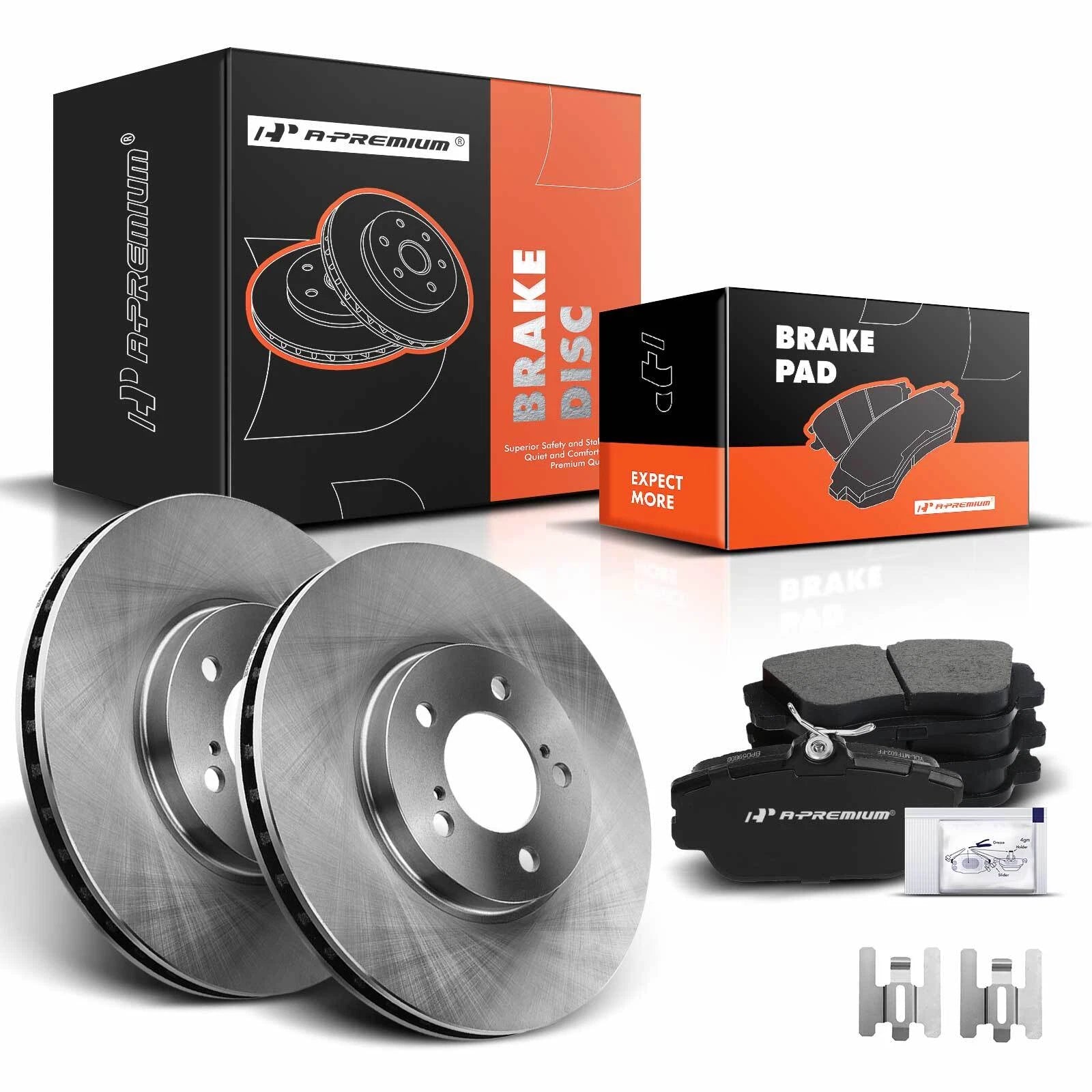 Front Disc Brake Rotors & Ceramic Pads for Ford Taurus (1996–2007)
