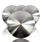 Wheel Hub Caps Solid Full Moon Hot Rod Racing Set of 4 for Universal (Fits 16")