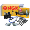 Set of 6 NGK GPower Platinum Spark Plugs & Ignition Coil Wires for Mazda 626 (1998–2002)