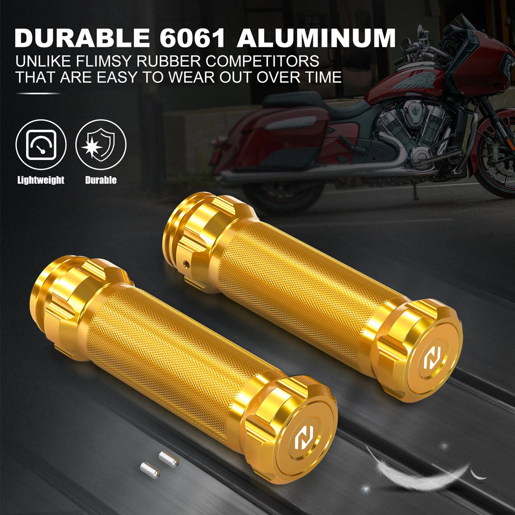 Pair Anodized Hand Grips for Harley Road Glide CVO Ultra (2011, 2015–2016)
