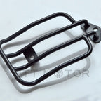 Black Solo Seat Luggage Rack & Bolt for Harley Sportster XL883 XL1200 (2004–2015)