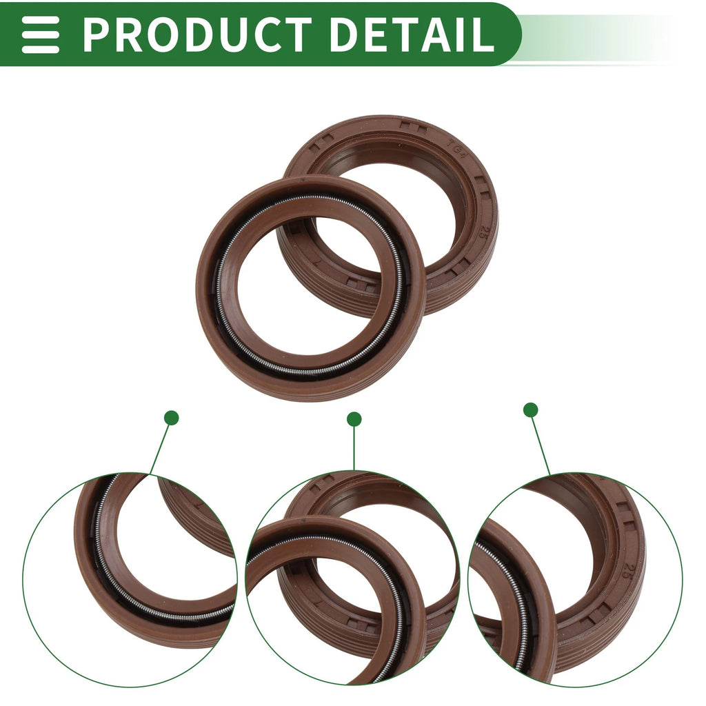 Set of 5 Oil Seal FKM Rubber 25x35x7mm for High Pressure