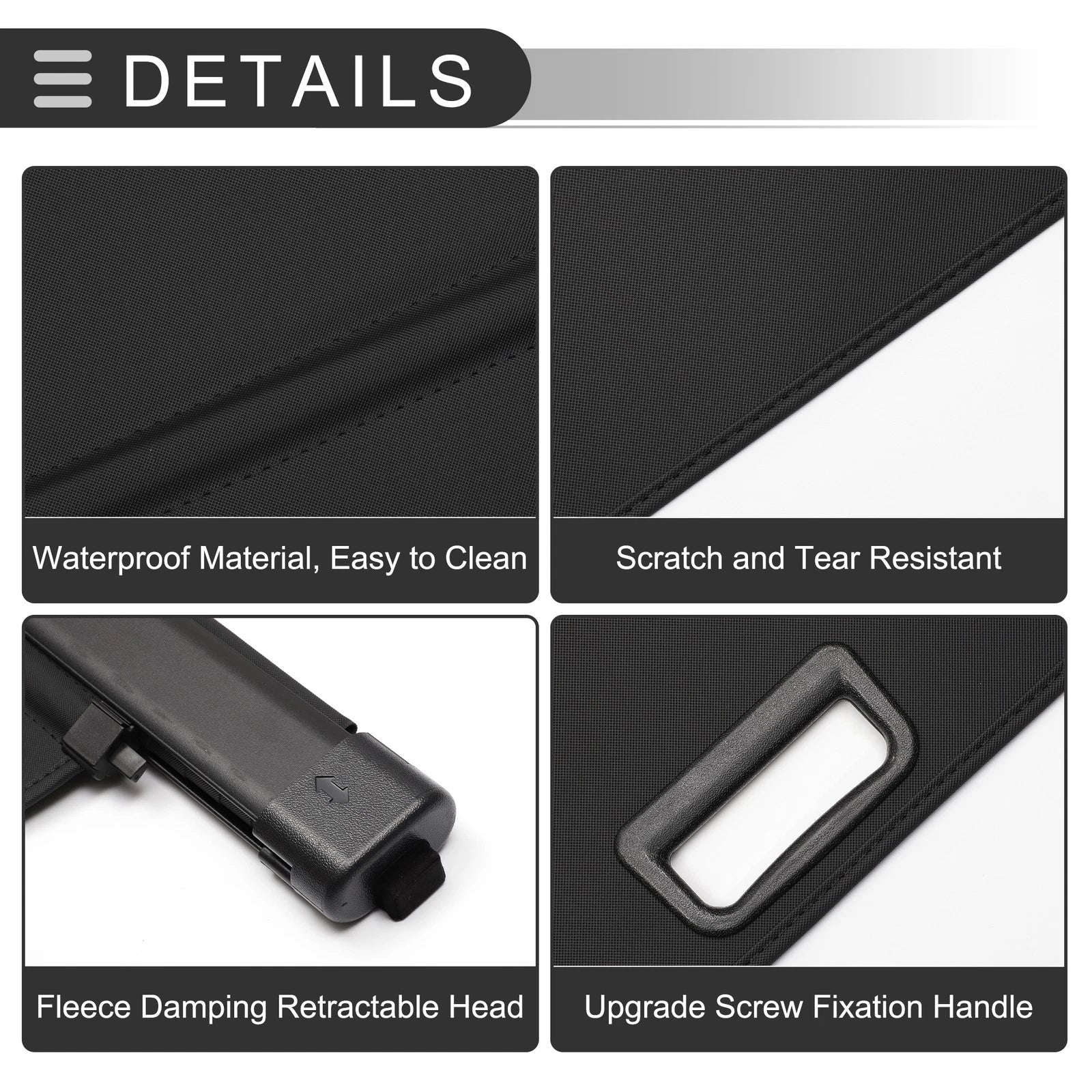 Retractable Cargo Cover for Honda Pilot (2016–2022) Gloss Black