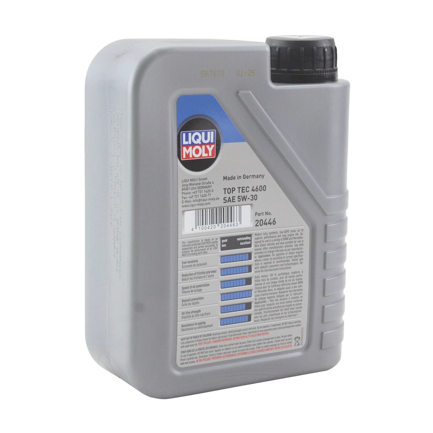 Liqui Moly Top Tec 4600 5W-30 Engine Motor Oil (1 L)