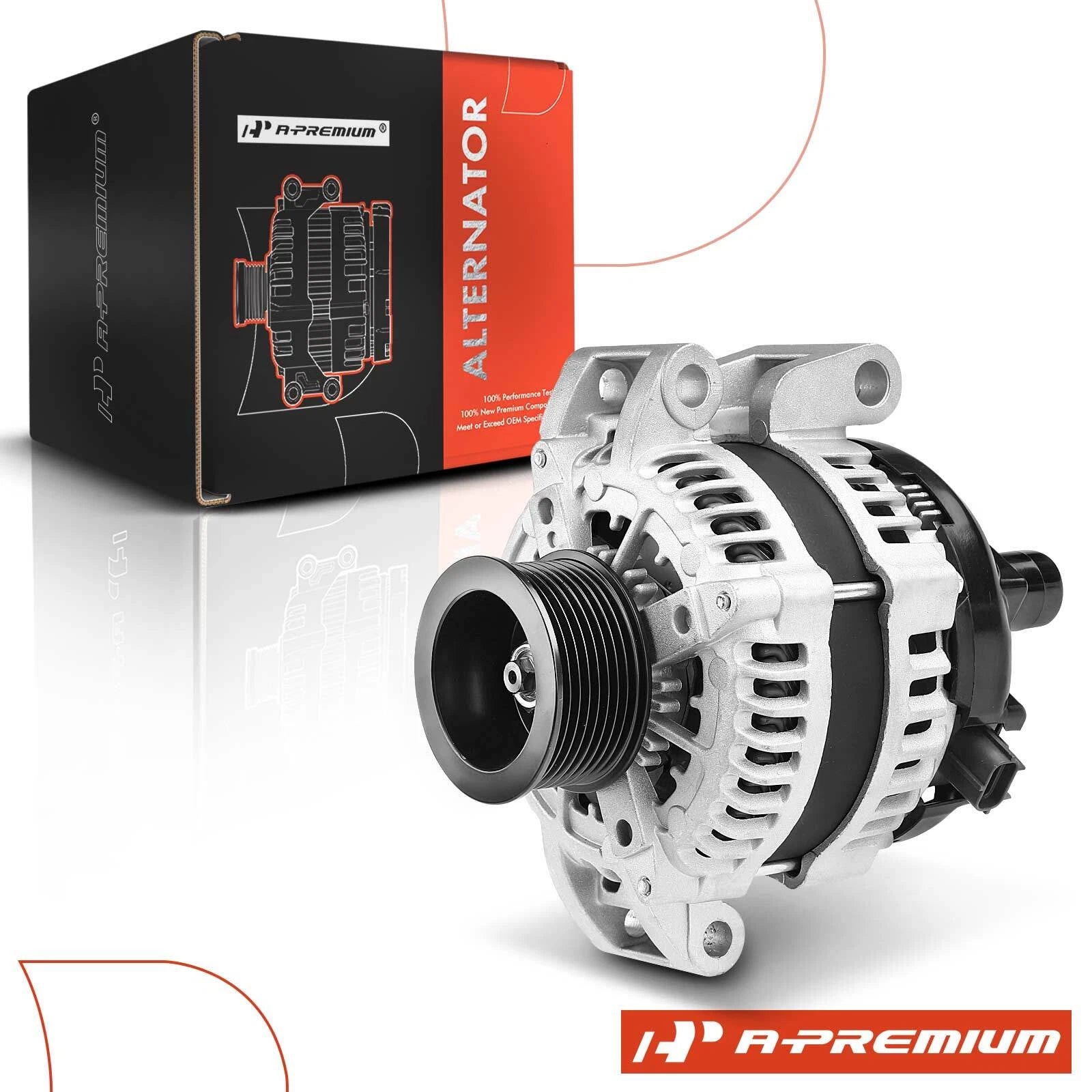 Alternator for Ford F250 F350 F450 F550 Super Duty (2008–2010) 200A 8-Groove