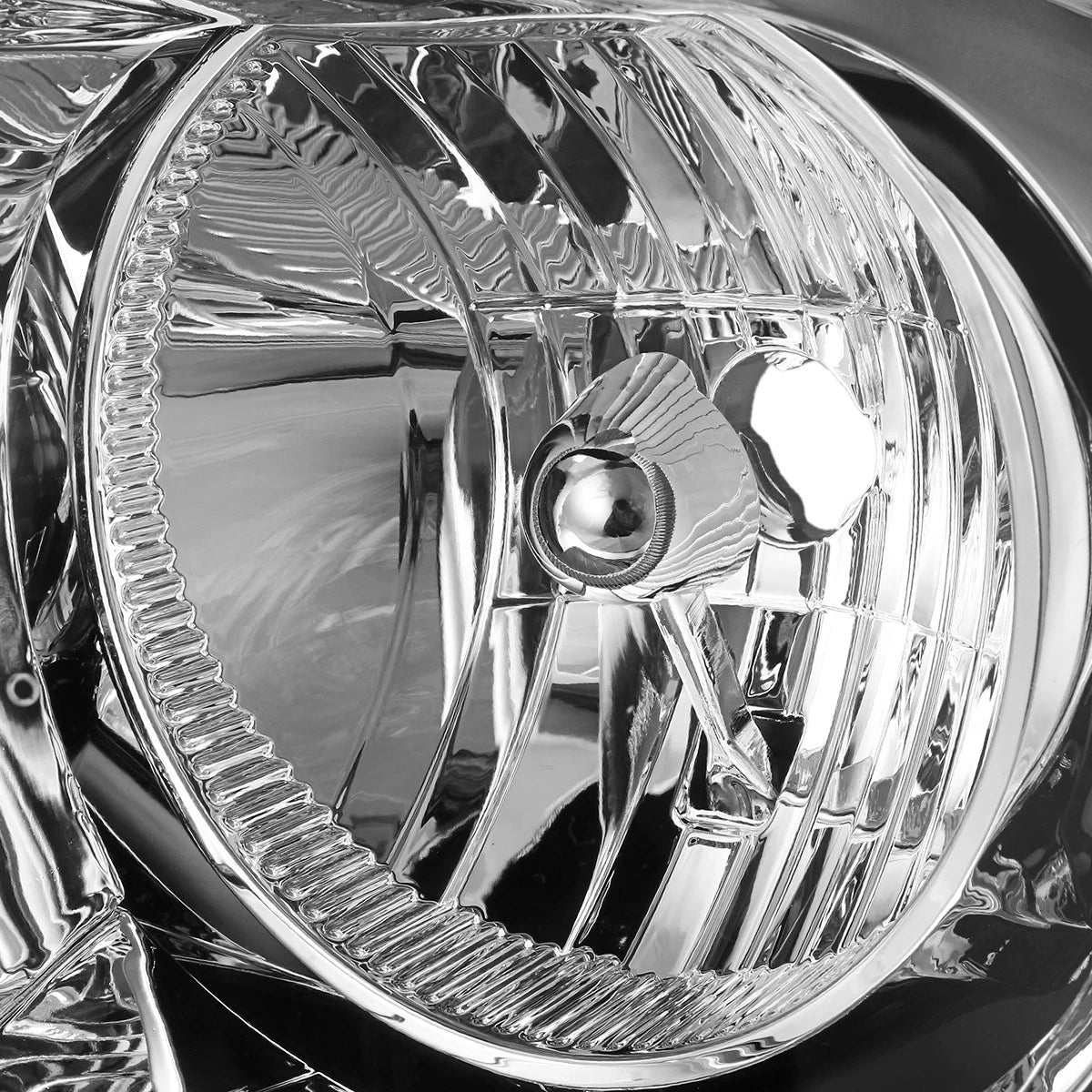 Set of 2 Chrome Housing Amber Corner Headlights for Dodge Durango (2011–2013)
