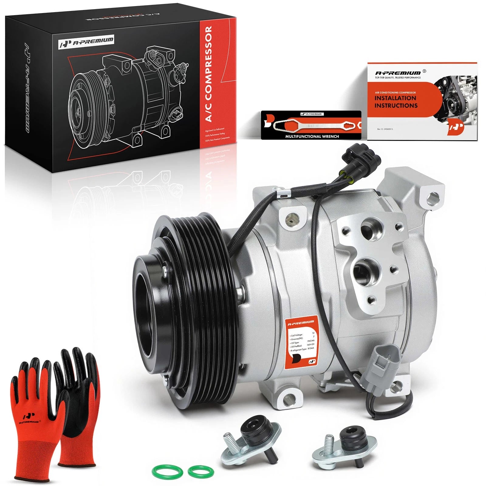 A/C Compressor with Clutch for Toyota RAV4 (2001â2005)